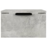 Table de chevet murale Gris béton 34x30x20 cm 623070623070