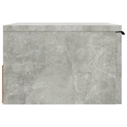 Table de chevet murale Gris béton 34x30x20 cm 623070623070