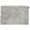 Table de chevet murale Gris béton 34x30x20 cm 623070623070