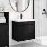 Meuble de salle de bain avec robinet Chêne noir 623072623072