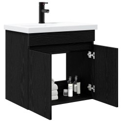 Meuble de salle de bain avec robinet Chêne noir 623072623072