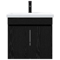 Meuble de salle de bain avec robinet Chêne noir 623072623072