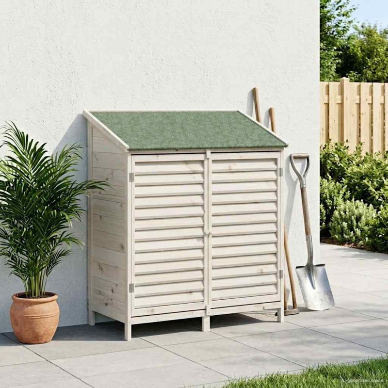 Abri de jardin Blanc 106 x 56 x 113,5 cm Bois de Sapin Massif 623074623074