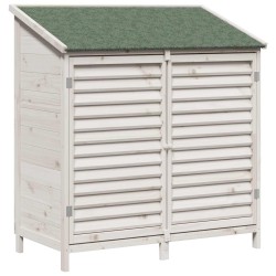 Abri de jardin Blanc 106 x 56 x 113,5 cm Bois de Sapin Massif 623074623074