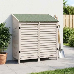 Abri de jardin Blanc 106 x 56 x 113,5 cm Bois de Sapin Massif 623074623074