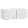 Meuble TV mural 98 x 31 cm Blanc Bois d'ingénierie 623075623075
