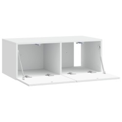 Meuble TV mural 98 x 31 cm Blanc Bois d'ingénierie 623075623075
