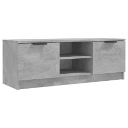 Meuble TV Gris béton 102x35x36,5 cm Bois d'ingénierie 623076623076