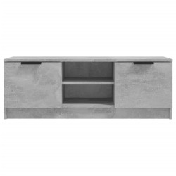 Meuble TV Gris béton 102x35x36,5 cm Bois d'ingénierie 623076623076