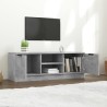 Meuble TV Gris béton 102x35x36,5 cm Bois d'ingénierie 623076623076