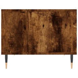 Table basse chêne fumé 60x50x40 cm bois d'ingénierie 623077623077