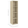 Meubles TV muraux 4 pcs Chêne sonoma Bois d'ingénierie 623079623079