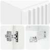 Cabinet de Salle de Bain Mural Blanc 33 x 34,5 x 60 cm 623083623083