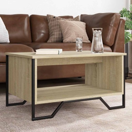 Table basse chêne sonoma 75x51x40 cm bois d'ingénierie 623084623084