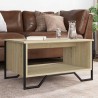 Table basse chêne sonoma 75x51x40 cm bois d'ingénierie 623084623084