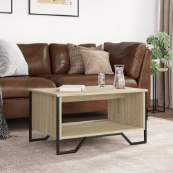 Table basse chêne sonoma 75x51x40 cm bois d'ingénierie 623084623084