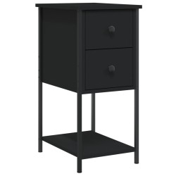 Tables de chevet 2 pcs noir 32x42x70 cm bois d'ingénierie 623085623085