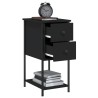 Tables de chevet 2 pcs noir 32x42x70 cm bois d'ingénierie 623085623085