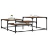 Table basse chêne fumé 107x107x40 cm bois d'ingénierie 623086623086