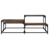 Table basse chêne fumé 107x107x40 cm bois d'ingénierie 623086623086
