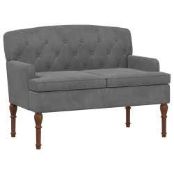 Canapé love seat avec capitonnage en boutons Gris foncé Velours 623090623090