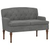 Canapé love seat avec capitonnage en boutons Gris foncé Velours 623090623090