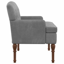 Canapé love seat avec capitonnage en boutons Gris foncé Velours 623090623090