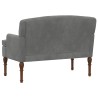 Canapé love seat avec capitonnage en boutons Gris foncé Velours 623090623090
