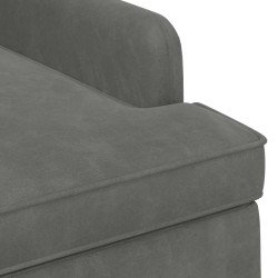 Canapé love seat avec capitonnage en boutons Gris foncé Velours 623090623090