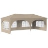 Tente de fête pop-up 575 x 288 x 245 cm Crème Tissu Oxford 623091623091