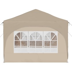 Tente de fête pop-up 575 x 288 x 245 cm Crème Tissu Oxford 623091623091
