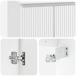 Cabinet de Salle de Bain Mural Blanc 62,5 x 44,5 x 50 cm 623094623094