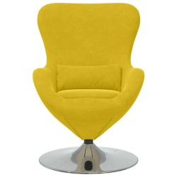 Fauteuil œuf Jaune Velours 623095623095