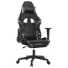 Chaise de jeu avec repose-pied Noir et camouflage Similicuir 623096623096