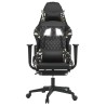 Chaise de jeu avec repose-pied Noir et camouflage Similicuir 623096623096