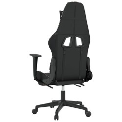 Chaise de jeu avec repose-pied Noir et camouflage Similicuir 623096623096