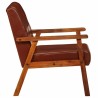 Fauteuil marron cuir véritable 623097623097