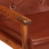 Fauteuil marron cuir véritable 623097623097