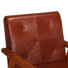 Fauteuil marron cuir véritable 623097623097