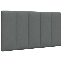 Coussin de tête de lit Hanko gris foncé 80 cm tissu 623099623099
