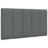 Coussin de tête de lit Hanko gris foncé 80 cm tissu 623099623099