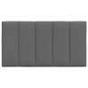 Coussin de tête de lit Hanko gris foncé 80 cm tissu 623099623099