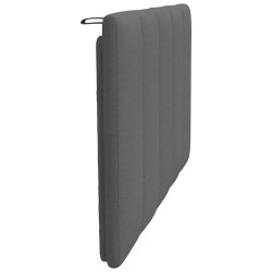 Coussin de tête de lit Hanko gris foncé 80 cm tissu 623099623099