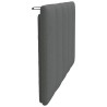Coussin de tête de lit Hanko gris foncé 80 cm tissu 623099623099