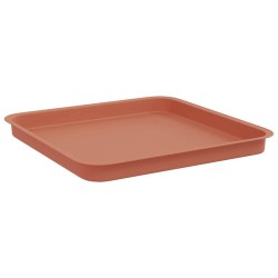 Plateau carré à fleurs 6 pcs Rouge brique 36 x 36 x 2.5 cm 623103623103