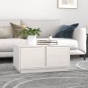 Table basse Blanc 80x50x40 cm Bois massif de pin 623104623104