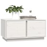 Table basse Blanc 80x50x40 cm Bois massif de pin 623104623104