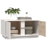 Table basse Blanc 80x50x40 cm Bois massif de pin 623104623104