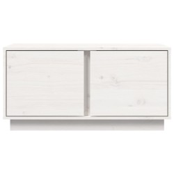 Table basse Blanc 80x50x40 cm Bois massif de pin 623104623104