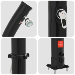 Douche solaire avec tête de douche 20 l Noir 623106623106